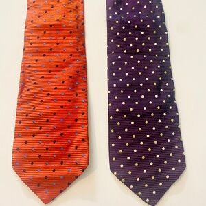 Two KŌLTE Italy 100% Silk Ties